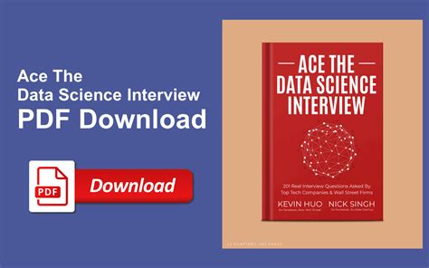 Ace the data science interview pdf - The purpose: My tips to aspiring data analysts/scientists. In this blog, I will give you tips on how you can ace the data analysts/scientists interview from big companies such as Google, Gojek, Visa, banks, etc. I created this blog to answer the repeating questions from my juniors on how to ace the tough data interview for big …